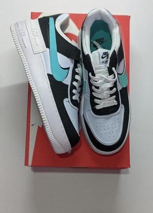 Женские кроссовки  air force shadow aurora blue2 фото