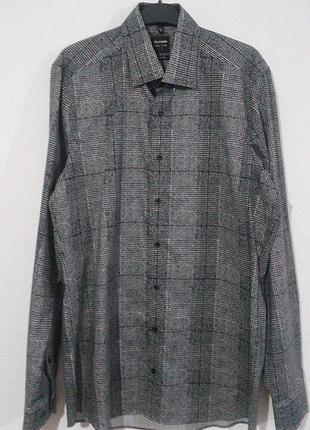 Приталена сорочка в клітинку гарну