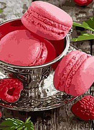 Картина за номерами малинові макаруни 70