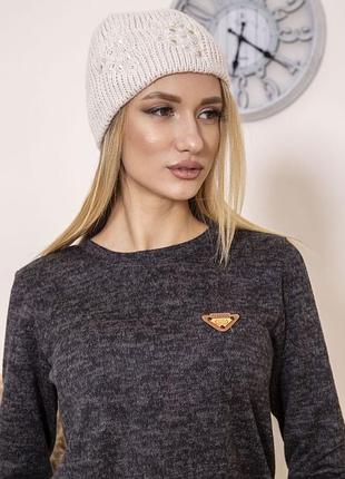 Шапка женская 167r001 цвет бежевый