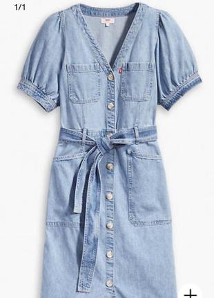 Платье джинсовое bryn dress levi's оригинал (размер s)