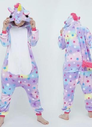 Кигуруми пижама детская единорог1 фото