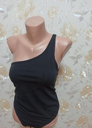 Боди майка на одно плечо