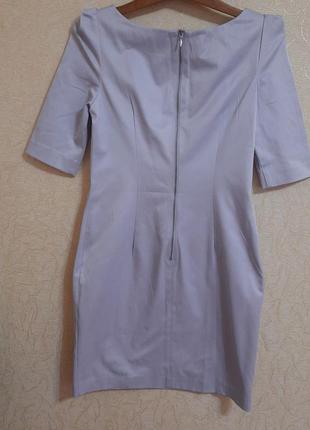 Відмінне плаття в лавандовам ліловому кольорі з шикарним рукавом10 фото