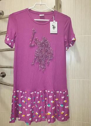 Плаття на дівчинку u.s. polo assn. зростання 140-146см