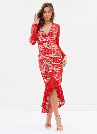 Платье красного missguided!