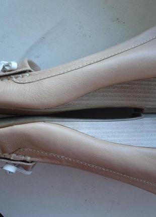 Кожаные туфли geox 38р.6 фото