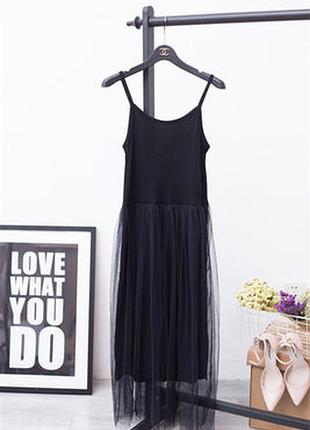 Платье майка с фатиновой юбкой
