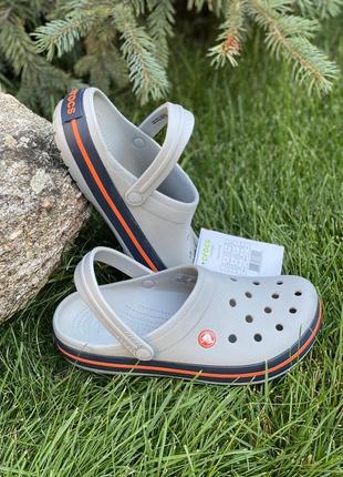 Crocs крокси сабо чоловічі crocband grey