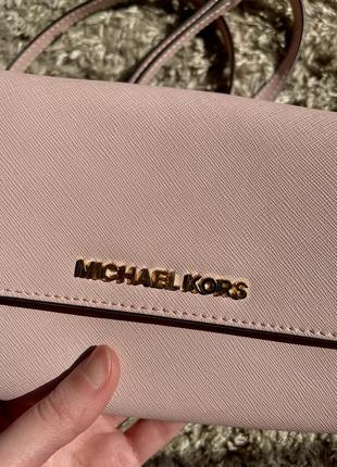 Рожевий клатч michael kors3 фото