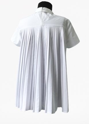 Красивая белоснежная блуза с плиссировкой на спине, cos2 фото
