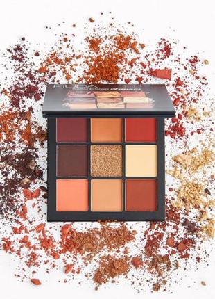 Палетка теней huda beauty warm brown obsessions