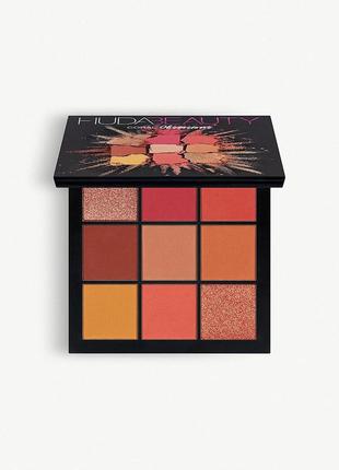 Палетка теней huda beauty coral obsessions1 фото