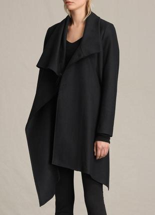Асиметричне пальто allsaints - city monument coat in navy