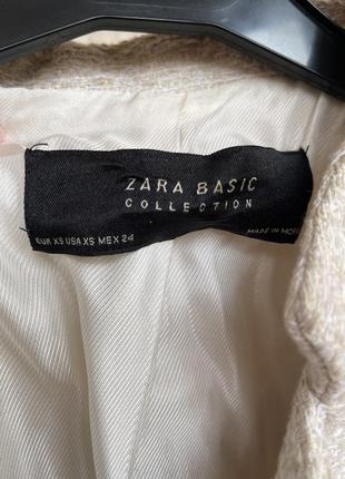 Бежеве пальто світле zara xs xxs легке пальто4 фото