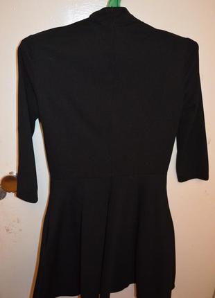Продам элегантное чёрное платье а-силуэта5 фото
