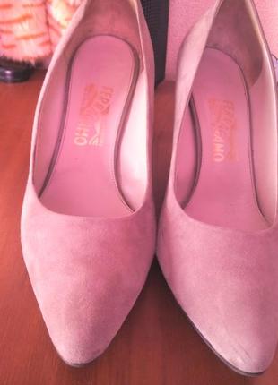 Брендовые шикарные туфли salvatore ferragamo(оригинал, италия)37-38р(24-24.5)