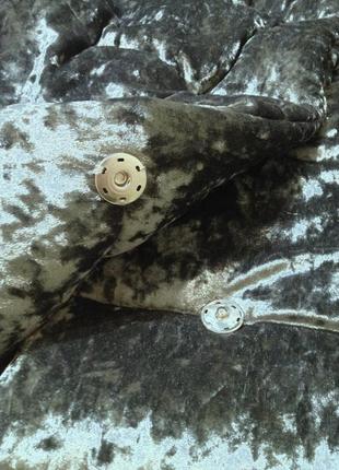 Зимний пуховик зефирка оверсайз из велюра на s-l4 фото