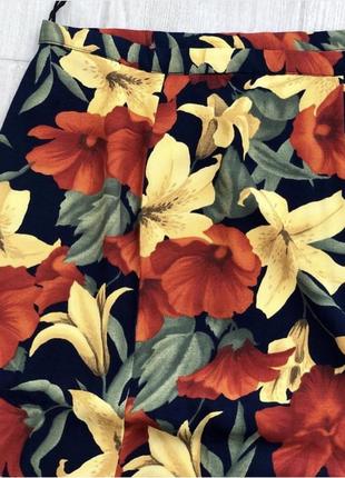 Шикарная юбка миди с лилиями 1+1=34 фото