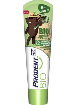 Prodent bio натуральная зубная паста детская для детей мята от кариеса1 фото