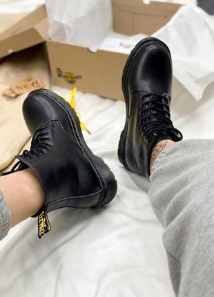 Женские ботинки весна-осень Доктор мартинс черные dr martens all black2 фото