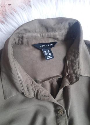 Вискозное платье-рубашка с перекрутом 4