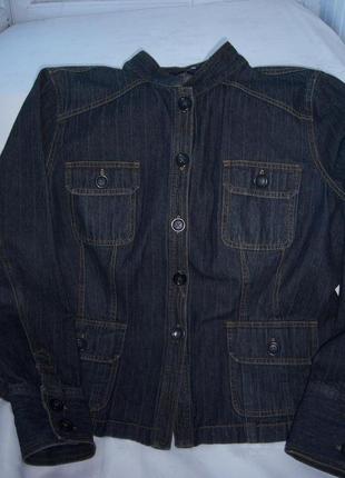Жакет піджак жіночий джинсовий р. xl