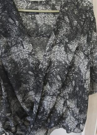 Шифоновая блуза, чёрная блузка6 фото