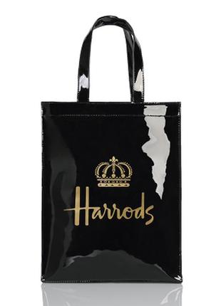 Лаковая сумка-шоппер harrods