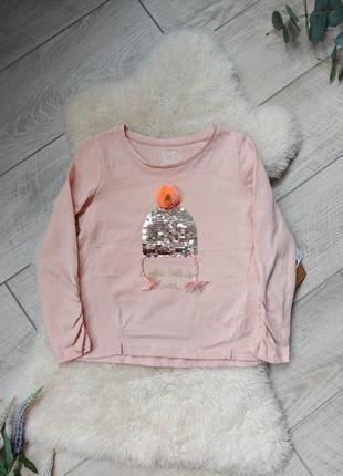 Реглан з паєтками c&a 110 кофтинка кофточка