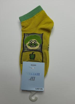 Шкарпетки дитячі з принтом міккі маус m/4-8 років шугуан преміум якість