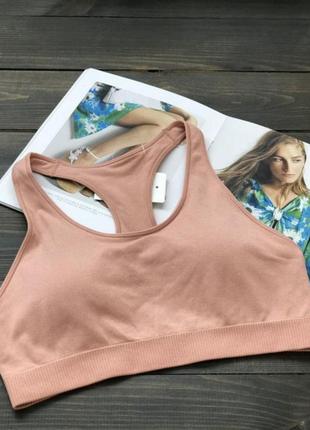 Розовый спортивный топ uniqlo