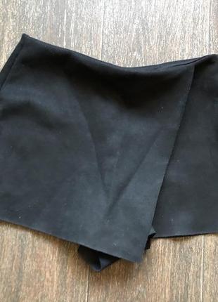 Замшевая юбка шорты1 фото