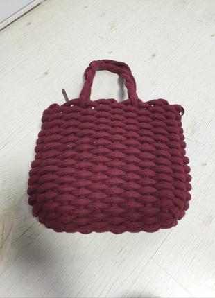 Стильна плетена сумка zara6 фото