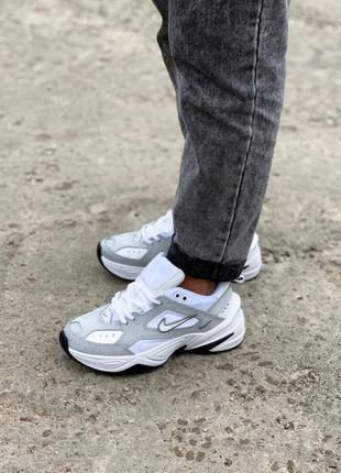 Женские кроссовки nike m2k tekno white/silver