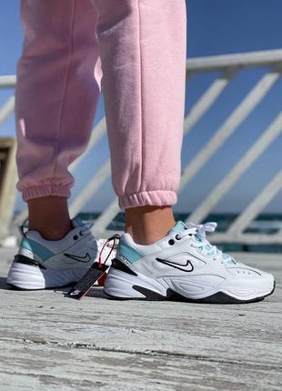 Женские кроссовки nike m2k tekni white1 фото