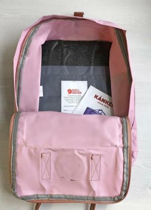 Рюкзак kanken big, кожаные ручки, очень лёгкий!!! канкен5 фото