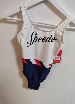 Купальник speedo shoreline u-back swimsuit af navy/white3 фото