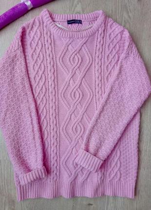 Затишний светр/ в'язка коси/ м