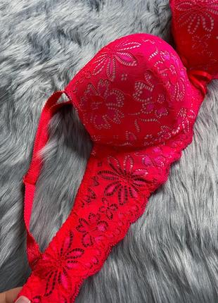 Бюстгальтер красный ❤️ 80в