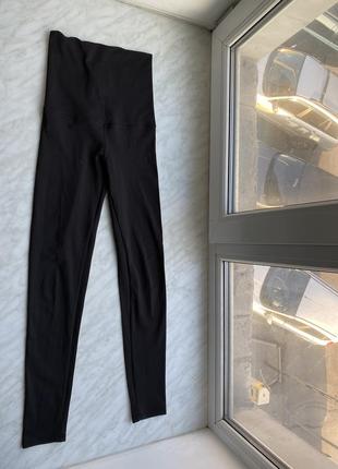 Легінси лосини спорт чорного кольору хс-с висока посадка