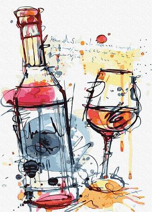 Картина за номерами арт з вином