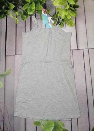 Літня повсекденна сукня в спортивному стилі сарафан сірий5 фото