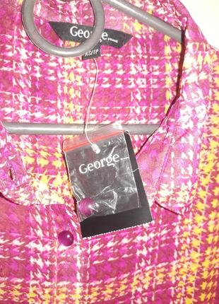 Блузка в гусиную лапку размер хс-с4 фото