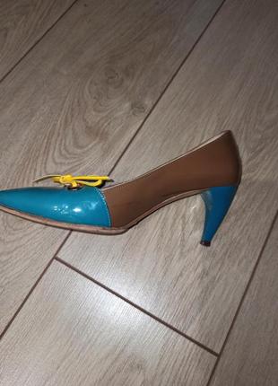 Кожаные лаковые туфли carlo pazolini4 фото