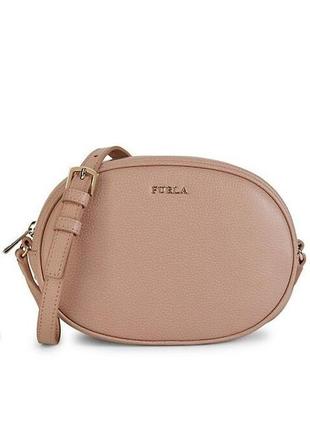 Сумка крос-боді шкіряна furla cara mini crossbody leather bag оригінал