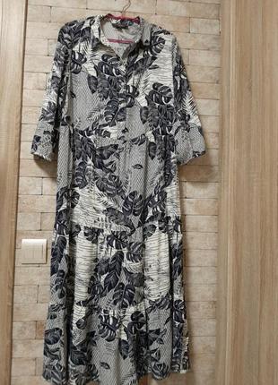 Свободное платье из вискозы