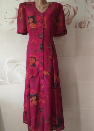 Платье-халат  sporting dress 100% вискоза винтаж