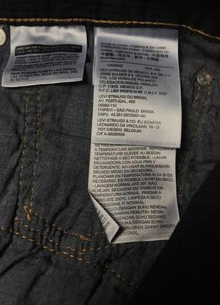 Классические легкие джинсы штаны levis 501 w36 l325 фото