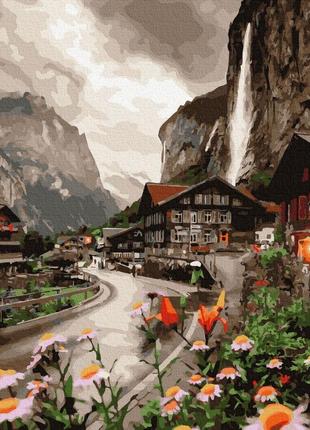 Картина по номерам городок в швейцарии gx36527